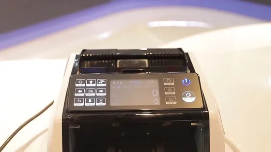 大型TFTディスプレイを搭載した貨幣計数機・紙幣計数機